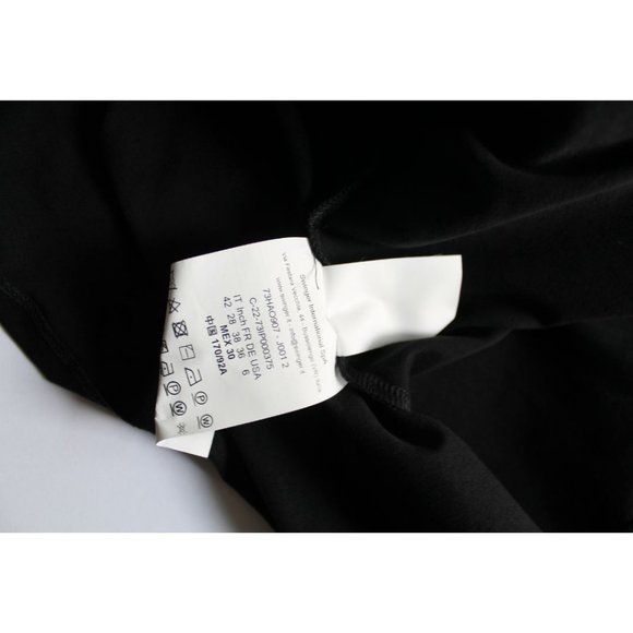 Versace Jeans Couture Black Cutout Front Mini Dress Size 8 - Picture 11 of 11